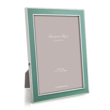 Addison Ross Duck Egg Enamel Silver Trim Frame, 4*6