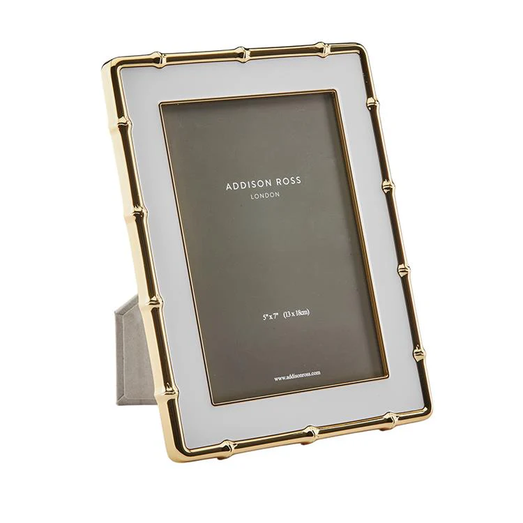 Addison Ross Gold Bamboo White 5*7 Frame