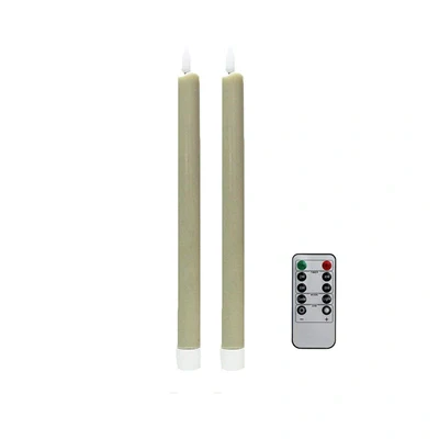 Addison Ross LED Cappaccino Candle, Set/2
