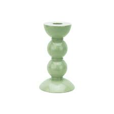 Addison Ross Medium Bobbin Sage Candlestick