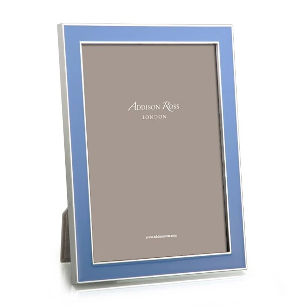 Addison Ross Periwinkle Blue Enamel & Silver 4*6 Frame