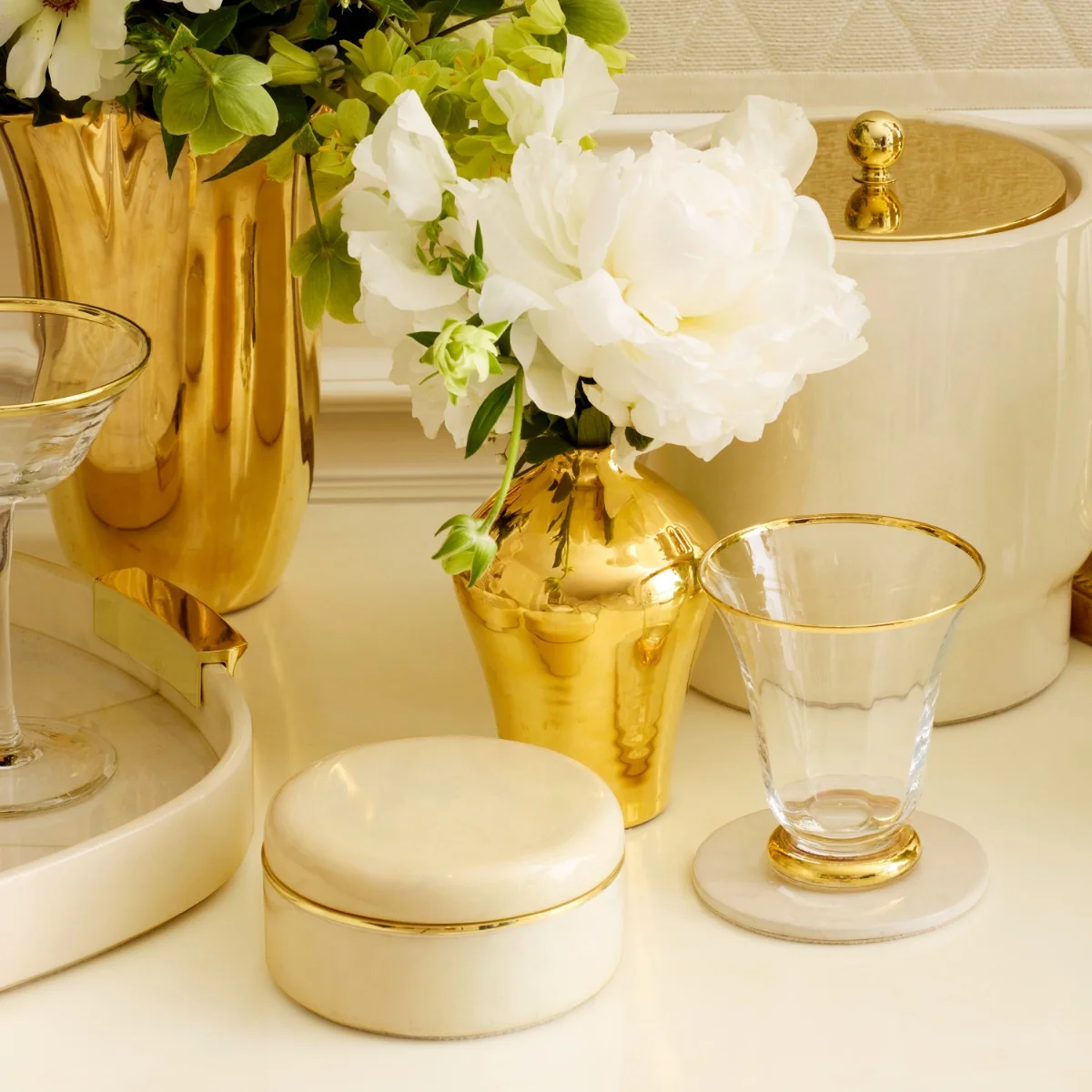 Aerin Livio Parchment Coaster Set - Image 2