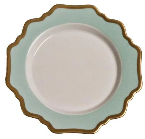 Anna Weatherley Anna's Palette Aqua Green Salad Plate