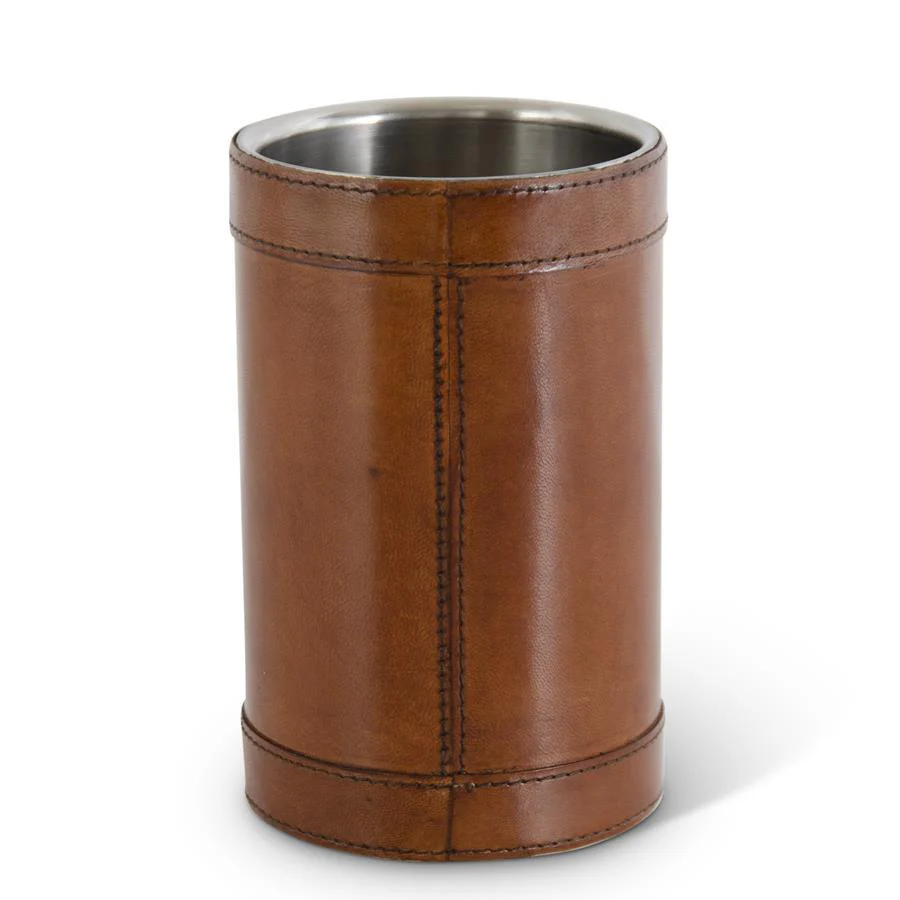 Brown Leather Wine Chiller
