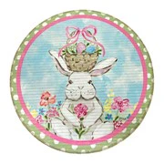Bunny with Hat Bamboo Mat