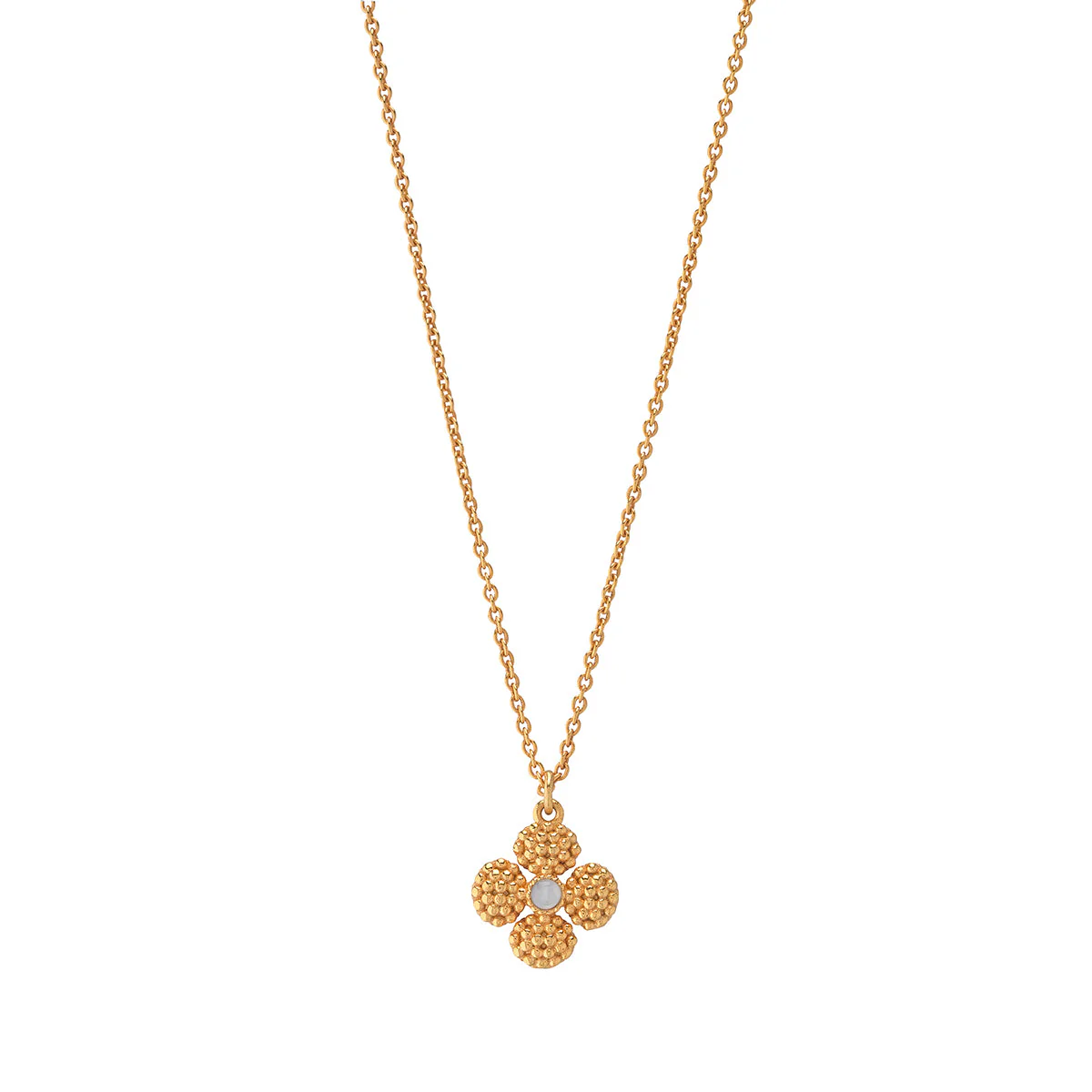 Capucine De Wulf Berry Clover MOP Double Sided 16" Necklace - Image 2