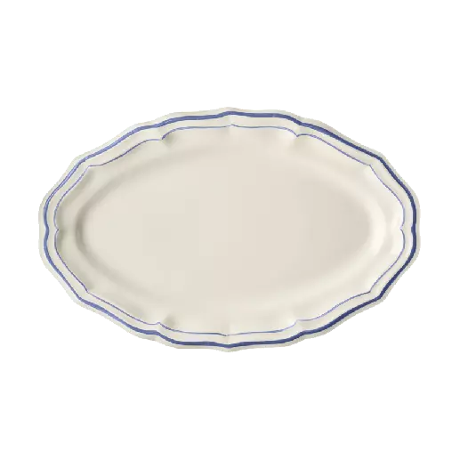 Gien Blue Filet Oval Platter