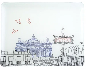 Gien Ca C'Est Paris Acrylic Tray, Large
