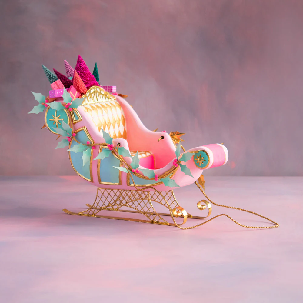 Glitterville Parisian Tabletop Sleigh