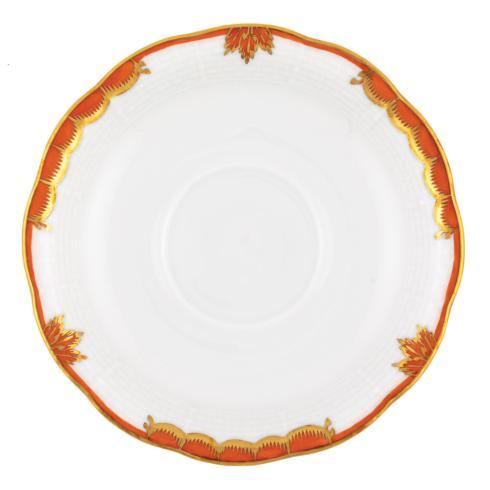 Herend Princess Victoria Tea Saucer, Rust