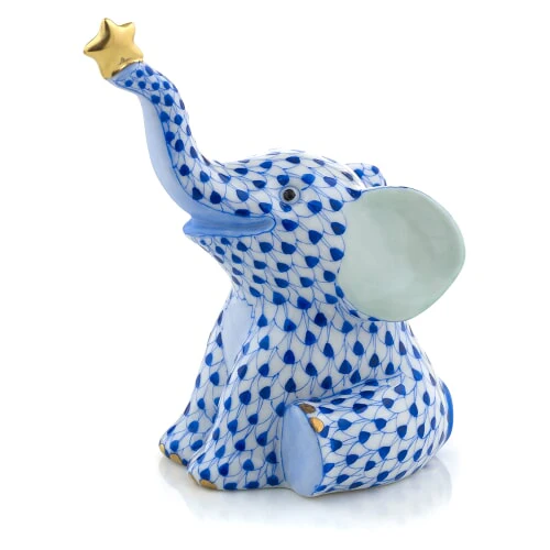 Herend Sapphire Reach for the Stars Elephant