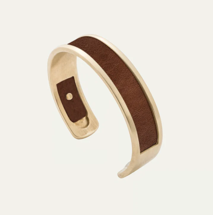 Hyde 47 Signature Polished Gold Narrow Cuff - Image 14
