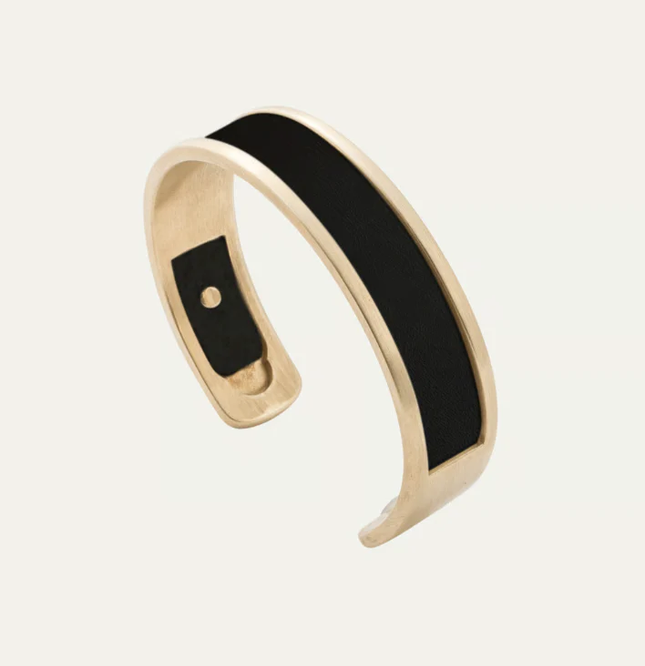 Hyde 47 Signature Polished Gold Narrow Cuff - Image 8