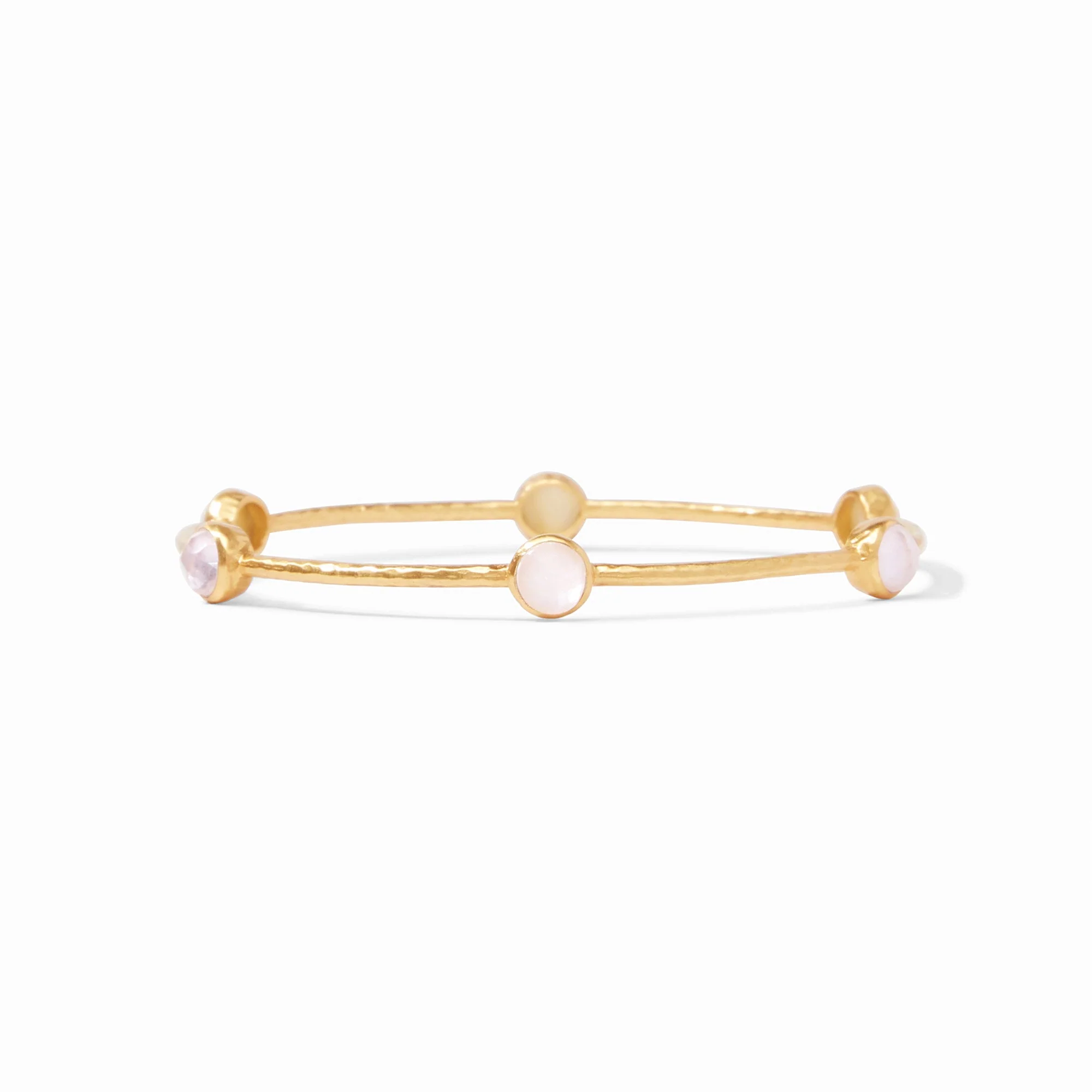 Julie Vos Milano Luxe Clear Crystal Bangle