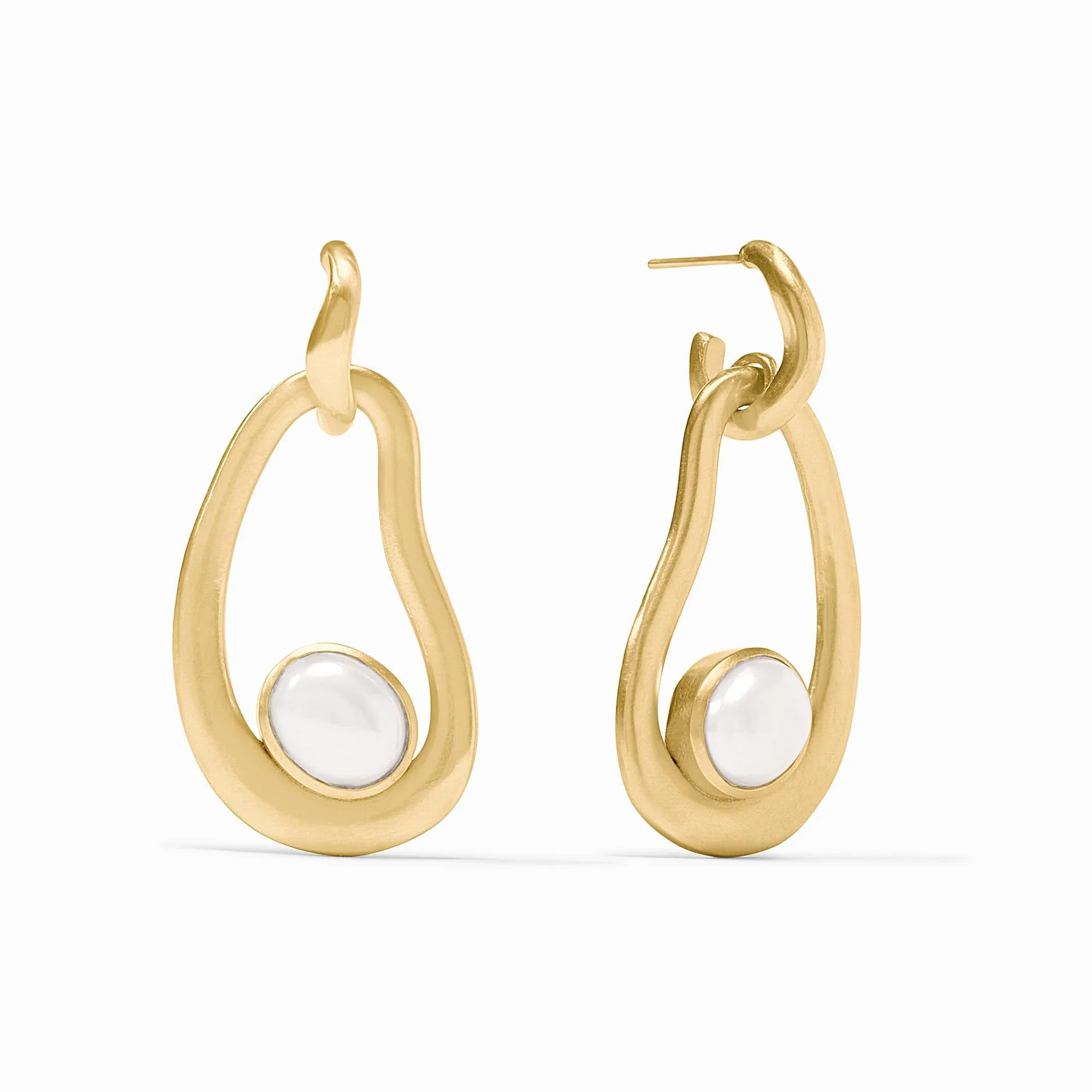 Julie Vos Mother of Pearl Wave Statement Earring