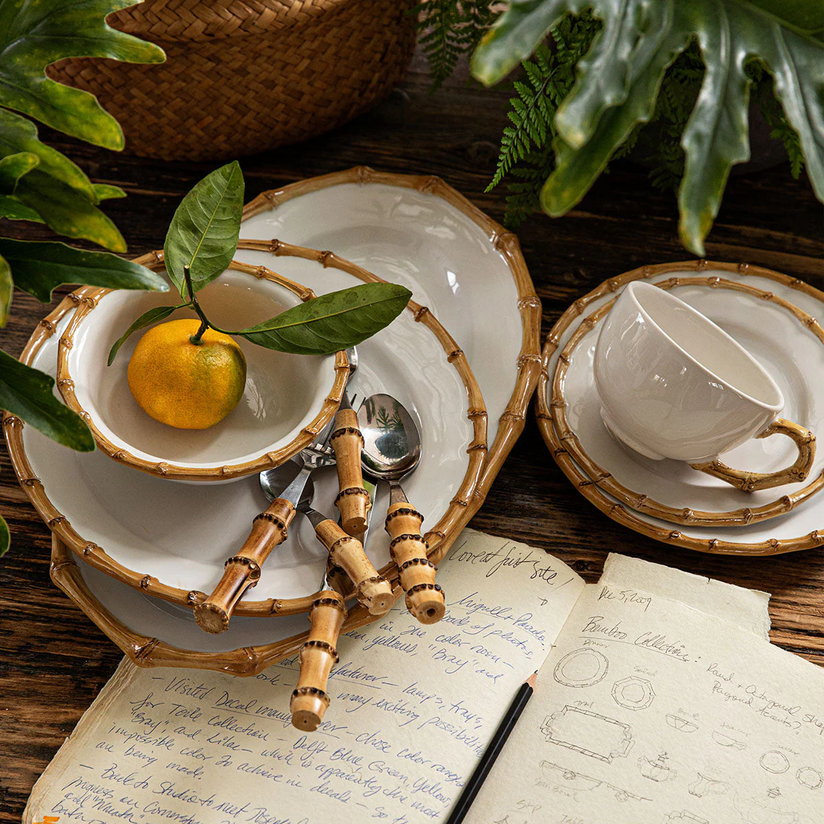 Juliska Bamboo Saucer - Natural - Image 4