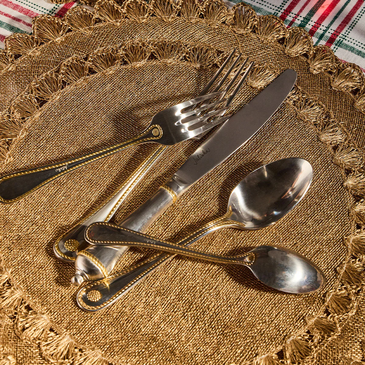 Juliska Berry & Thread 5pc Place Setting - Bright Satin with Gold - Image 3