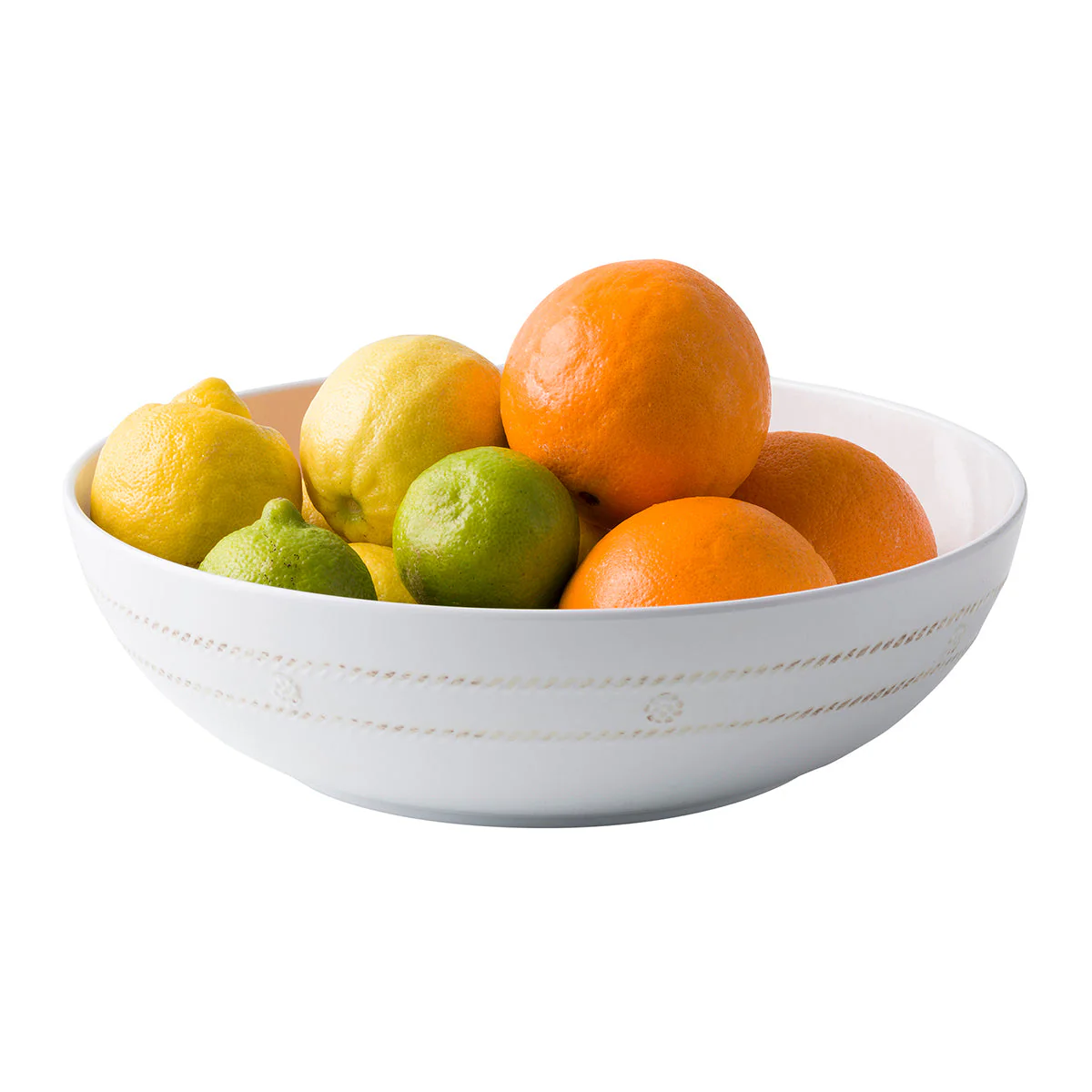Juliska Berry & Thread Melamine 12" Bowl - Whitewash - Image 2