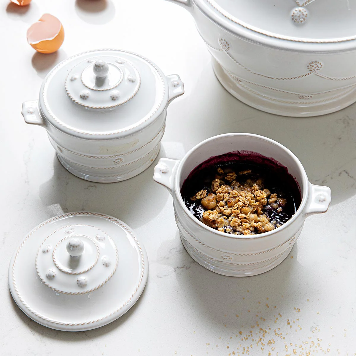Juliska Berry & Thread Mini Cocotte - Whitewash - Image 6