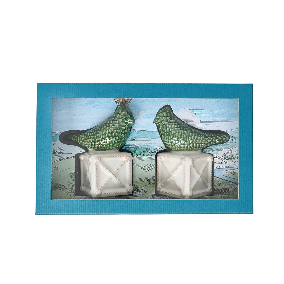 Juliska Berry & Thread Bird Topiary Candlestick Set/2 - Multi - Image 2