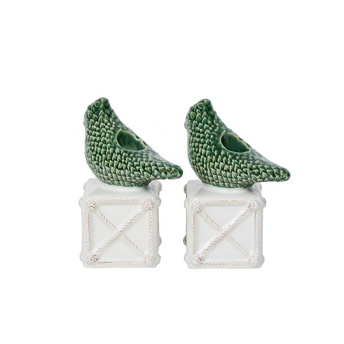 Juliska Berry & Thread Bird Topiary Candlestick Set/2 - Multi - Image 4