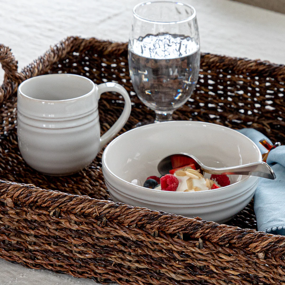 Juliska Bilbao Cereal/Ice Cream Bowl - Whitewash - Image 2