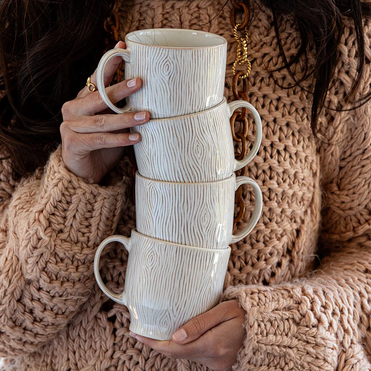 Juliska Blenheim Oak Mug - Whitewash - Image 3