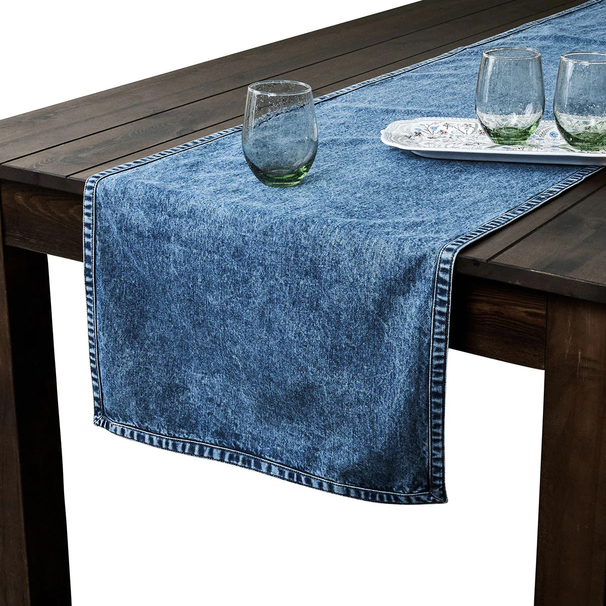 Juliska Blue Denim 18" x 90" Table Runner - Image 2