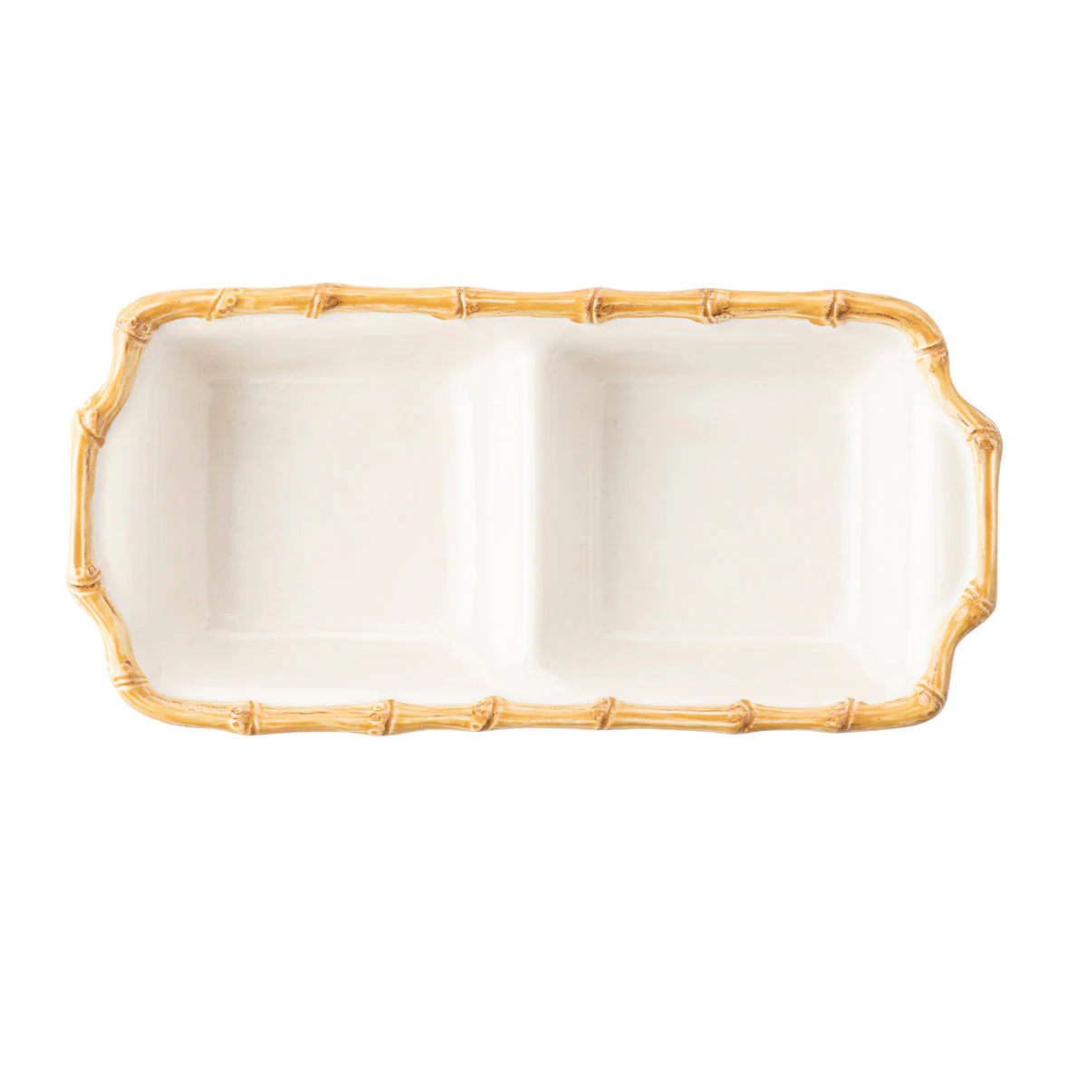 Juliska Bamboo 10" Double Section Server - Natural - Image 3