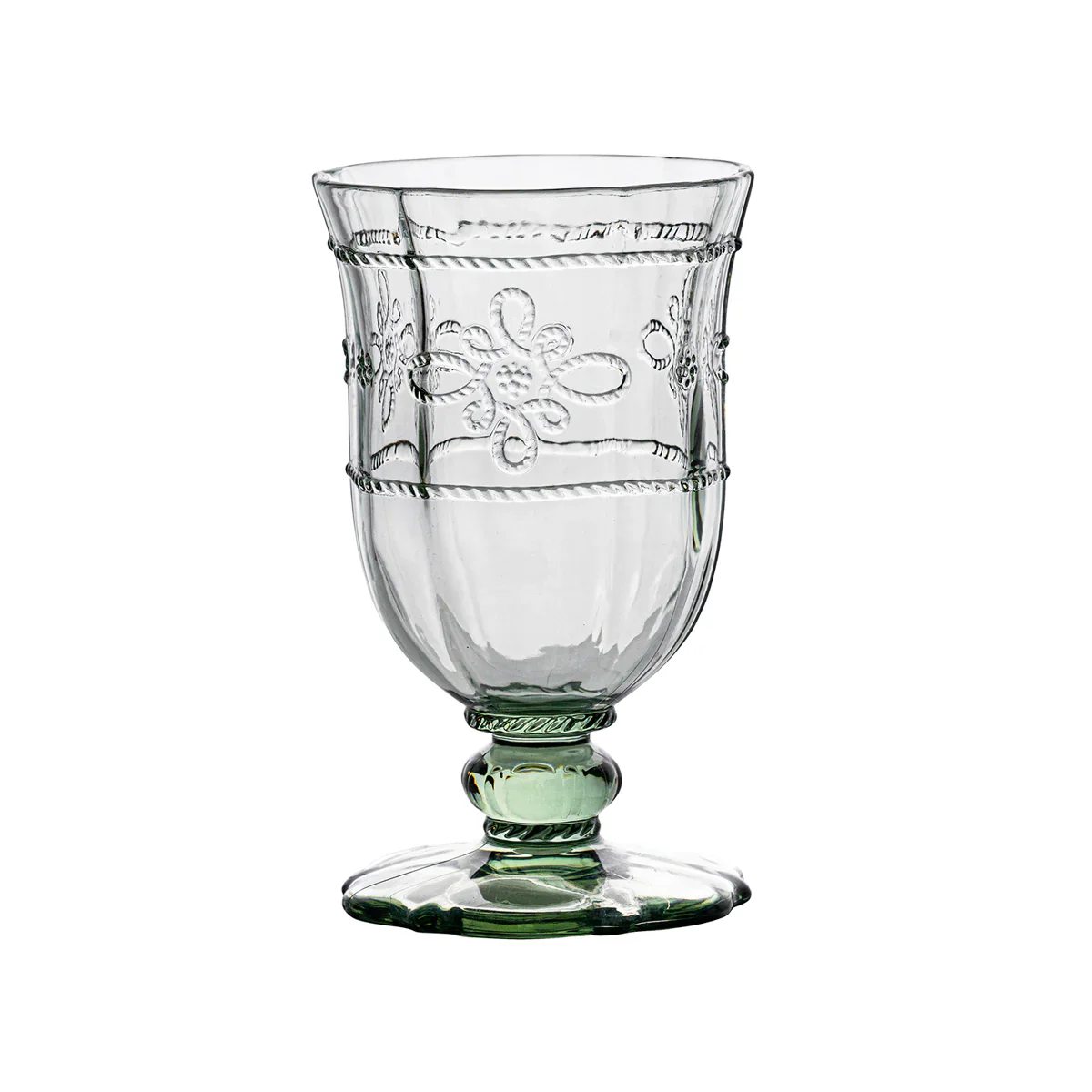 Juliska Colette Acrylic Green Footed Goblet