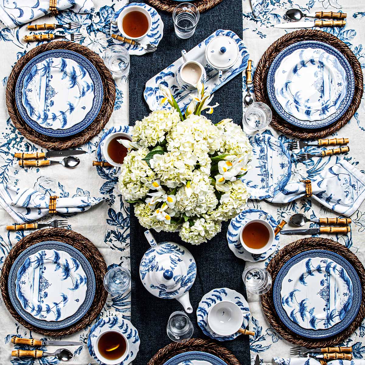 Juliska Country Estate 11.5" Tulipiere Vase - Delft Blue - Image 8
