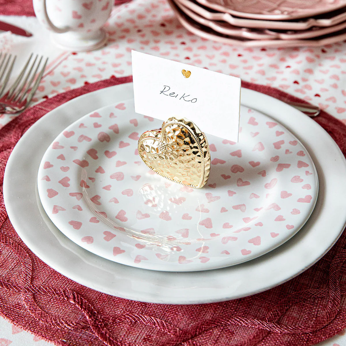Juliska L'Amour Toujours Place Card Set/12 - Gold - Image 4