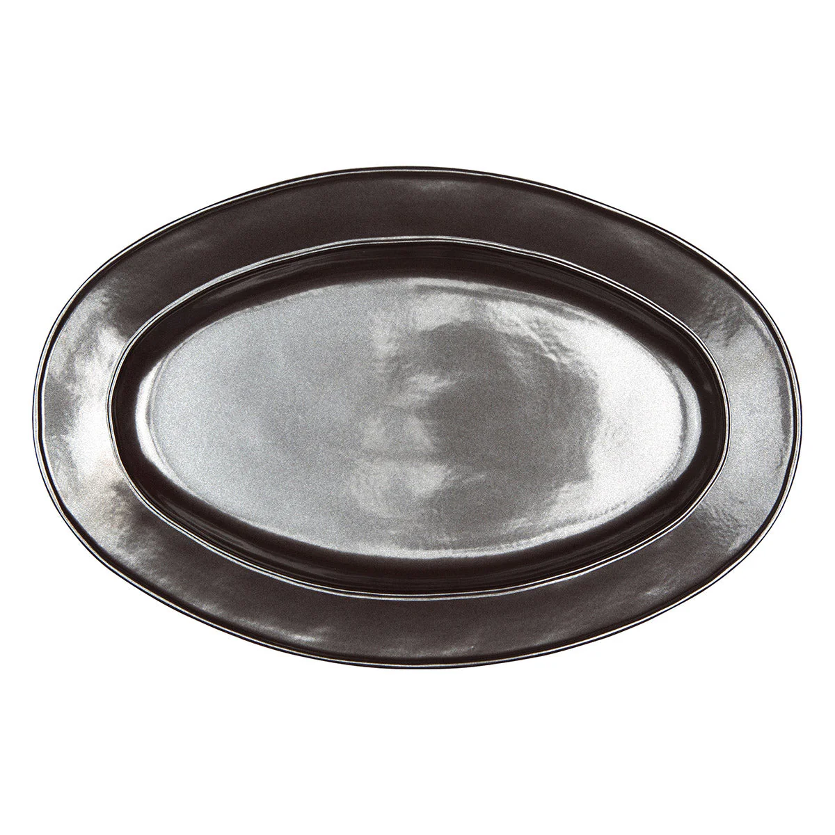 Juliska Pewter Stoneware 15" Oval Platter