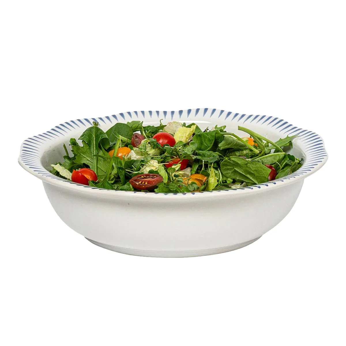 Juliska Sitio Stripe 12" Serving Bowl - Delft Blue - Image 2