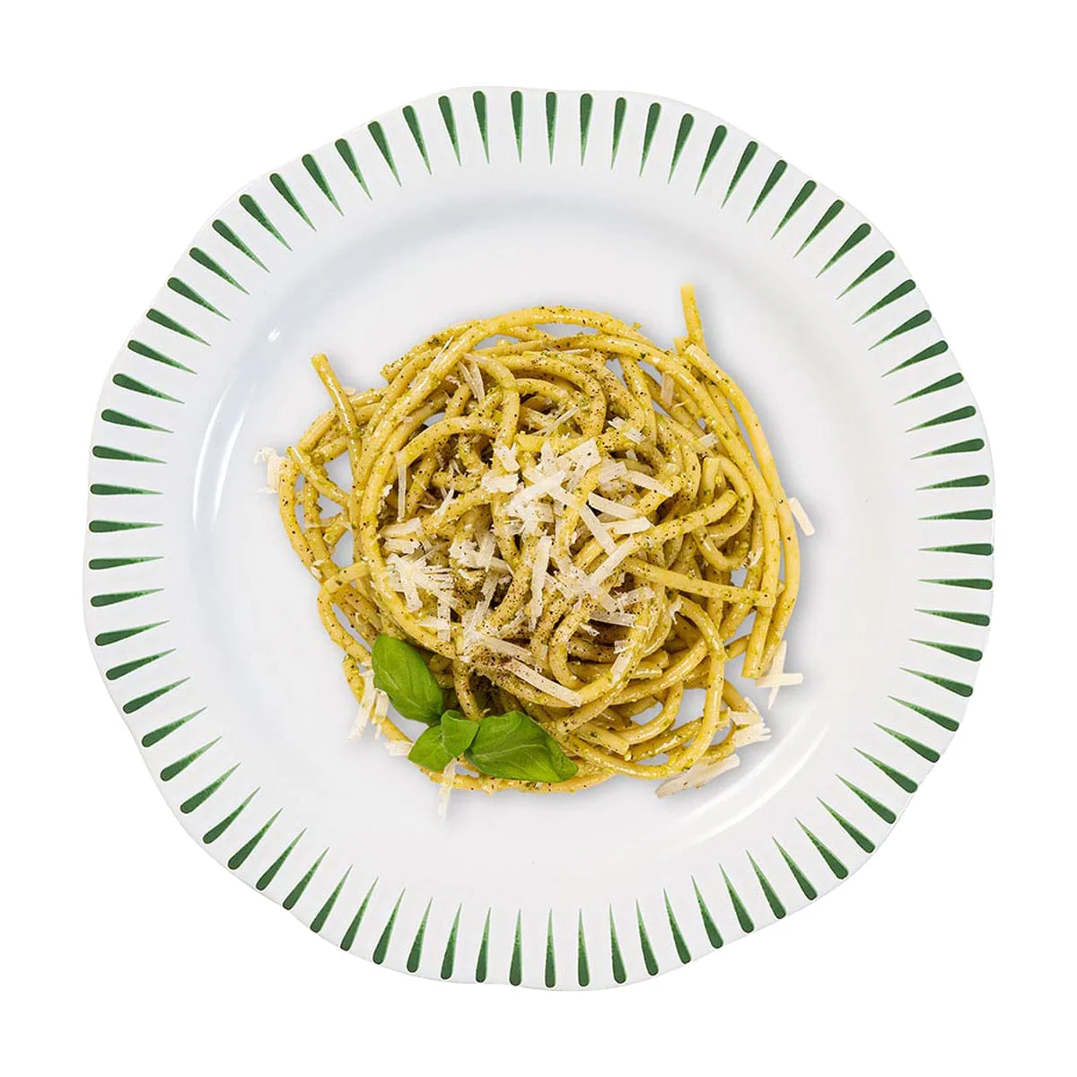 Juliska Sitio Stripe Dinner Plate - Basil - Image 2