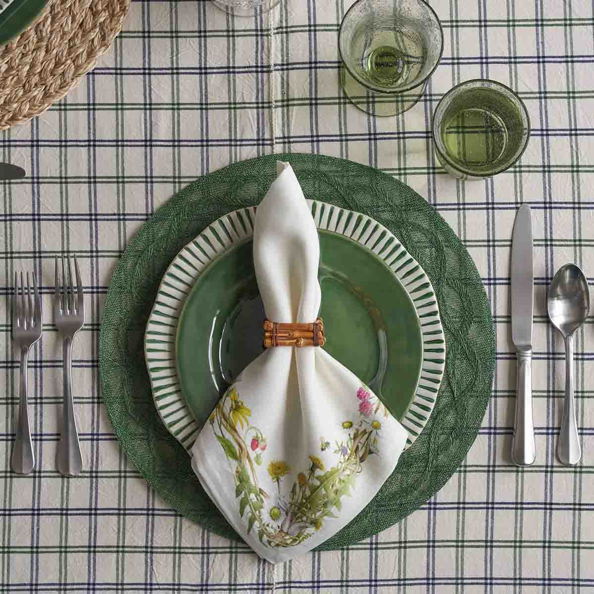 Juliska Sitio Stripe Dinner Plate - Basil - Image 5
