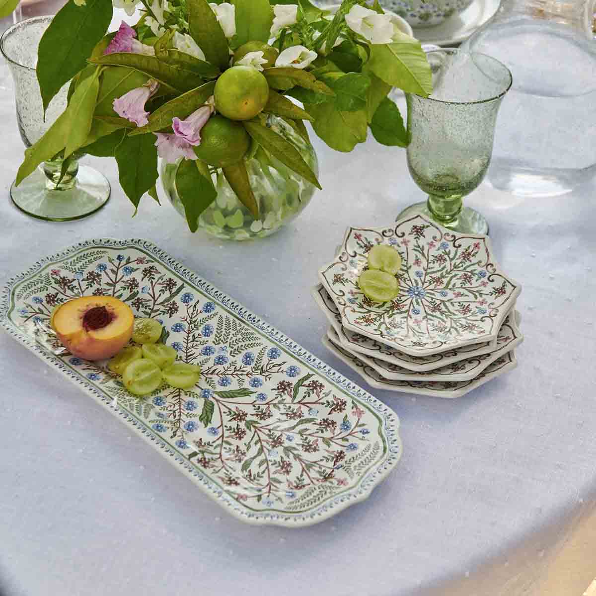 Juliska Villa Seville 15” Hostess Tray - Chambray - Image 4