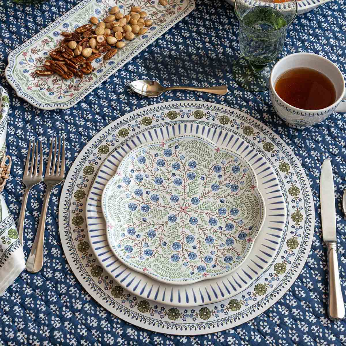 Juliska Villa Seville Scalloped Dessert/Salad Plate - Chambray - Image 6