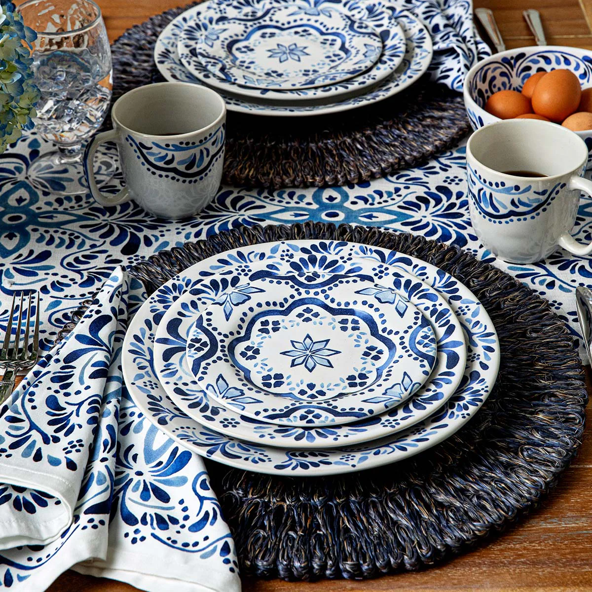 Juliska Iberian Dessert/Salad Plate - Indigo - Image 6
