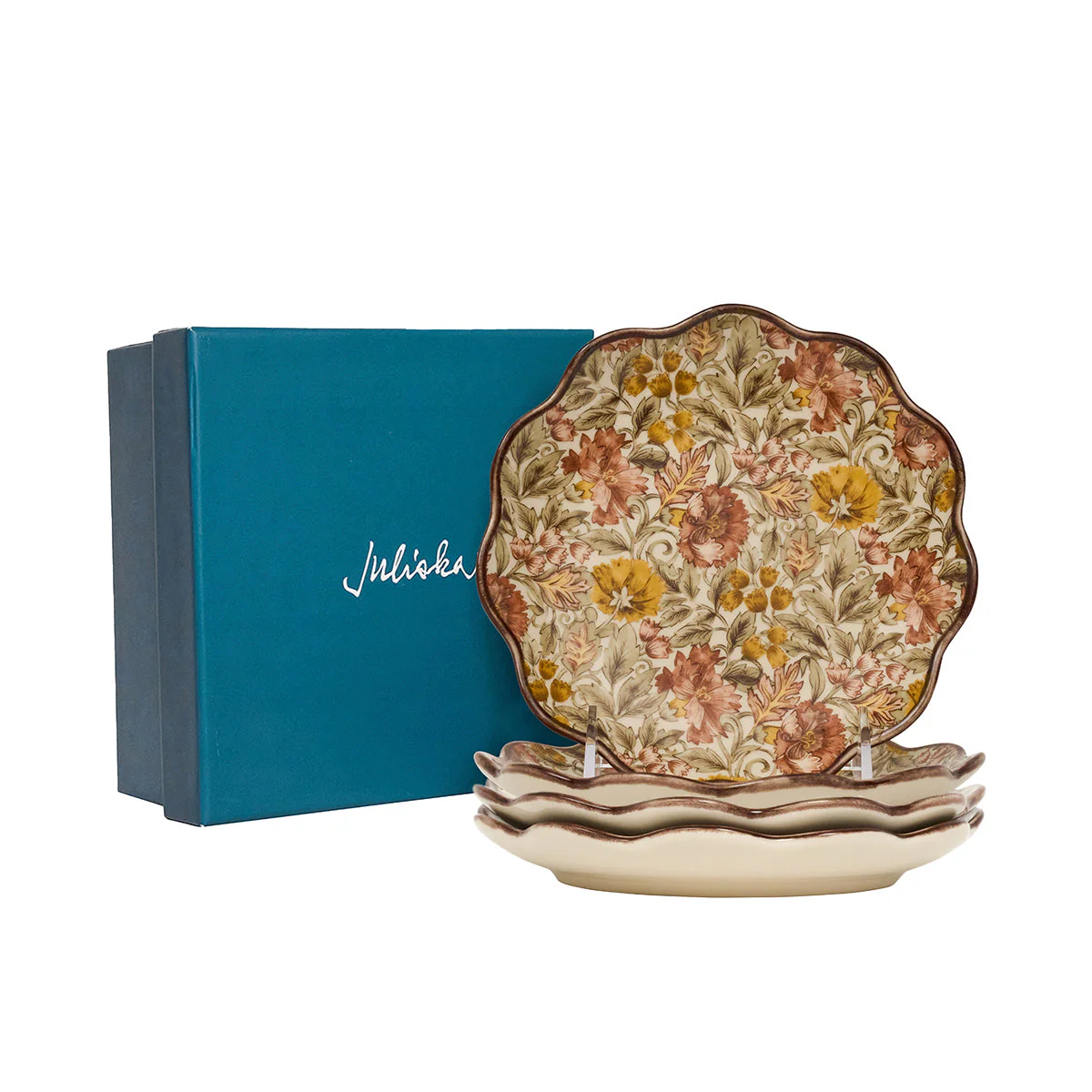 Juliska Willa Cocktail Plate Set/4 - Amber - Image 2