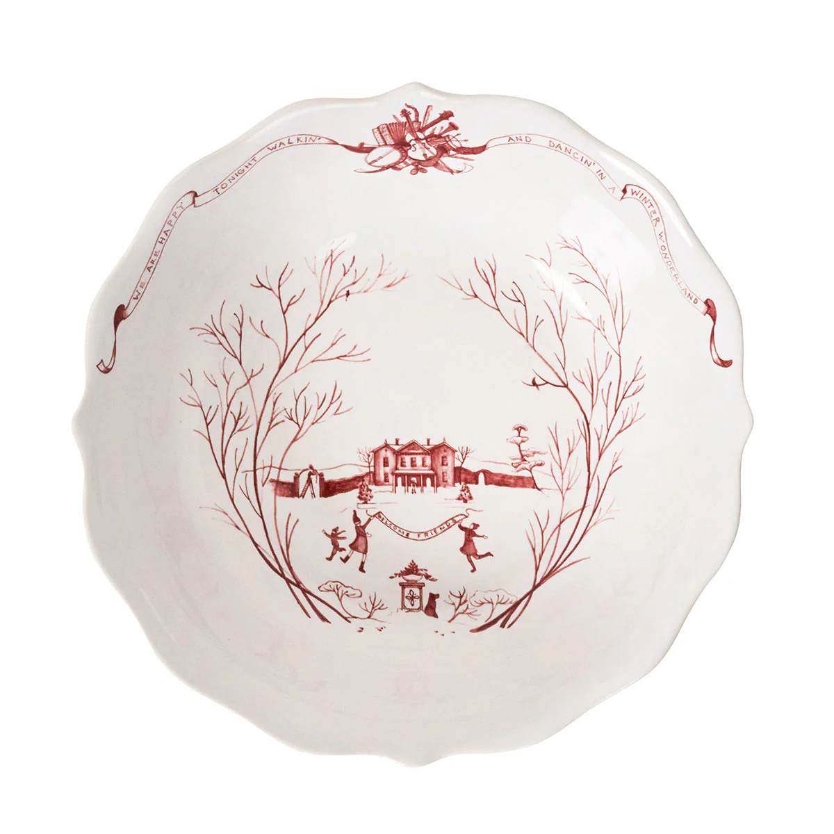Juliska Country Estate Winter Frolic 11" Serving Bowl - Ruby - Image 6