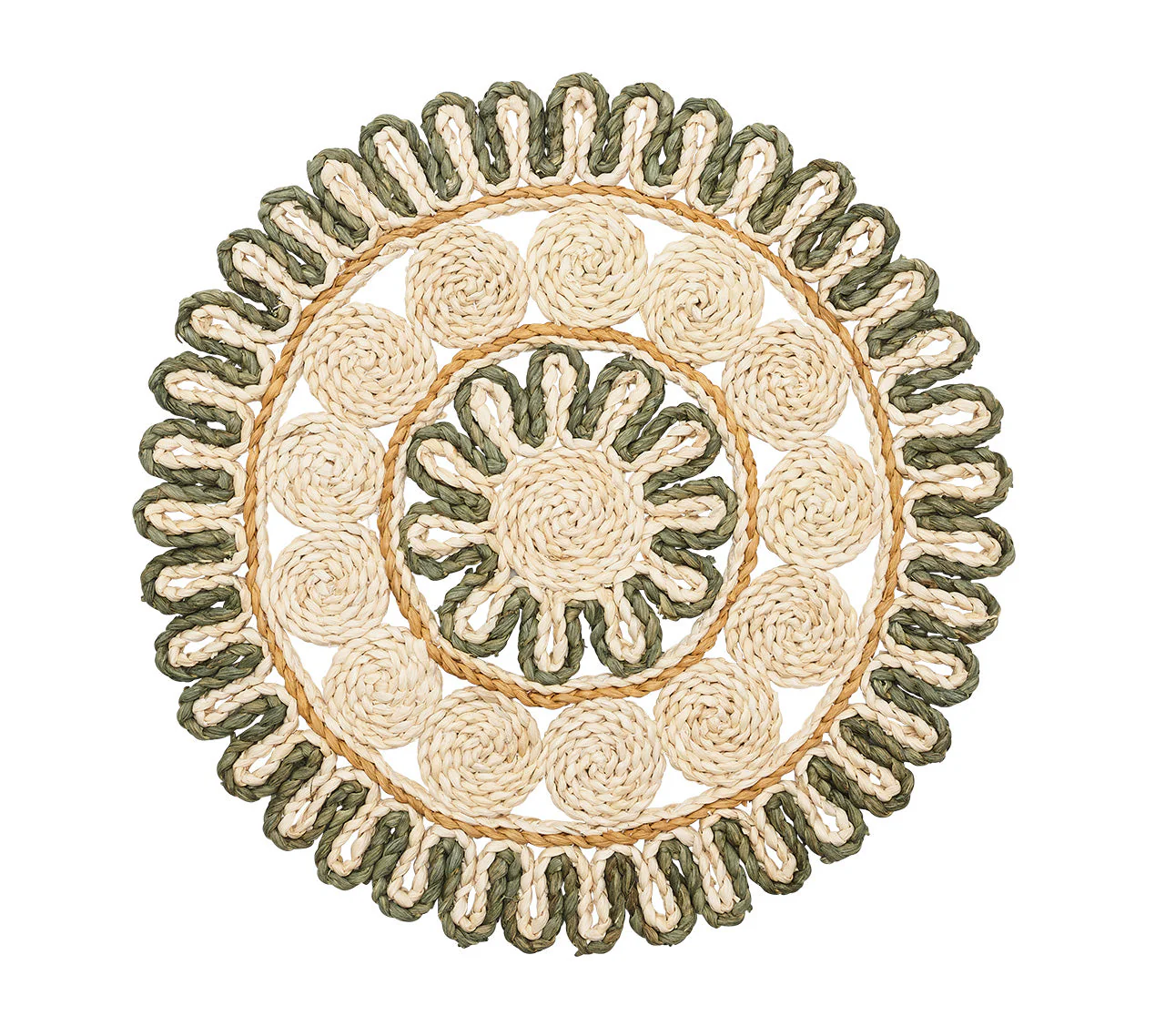 Kim Seybert Casbah Green & Natural Placemat