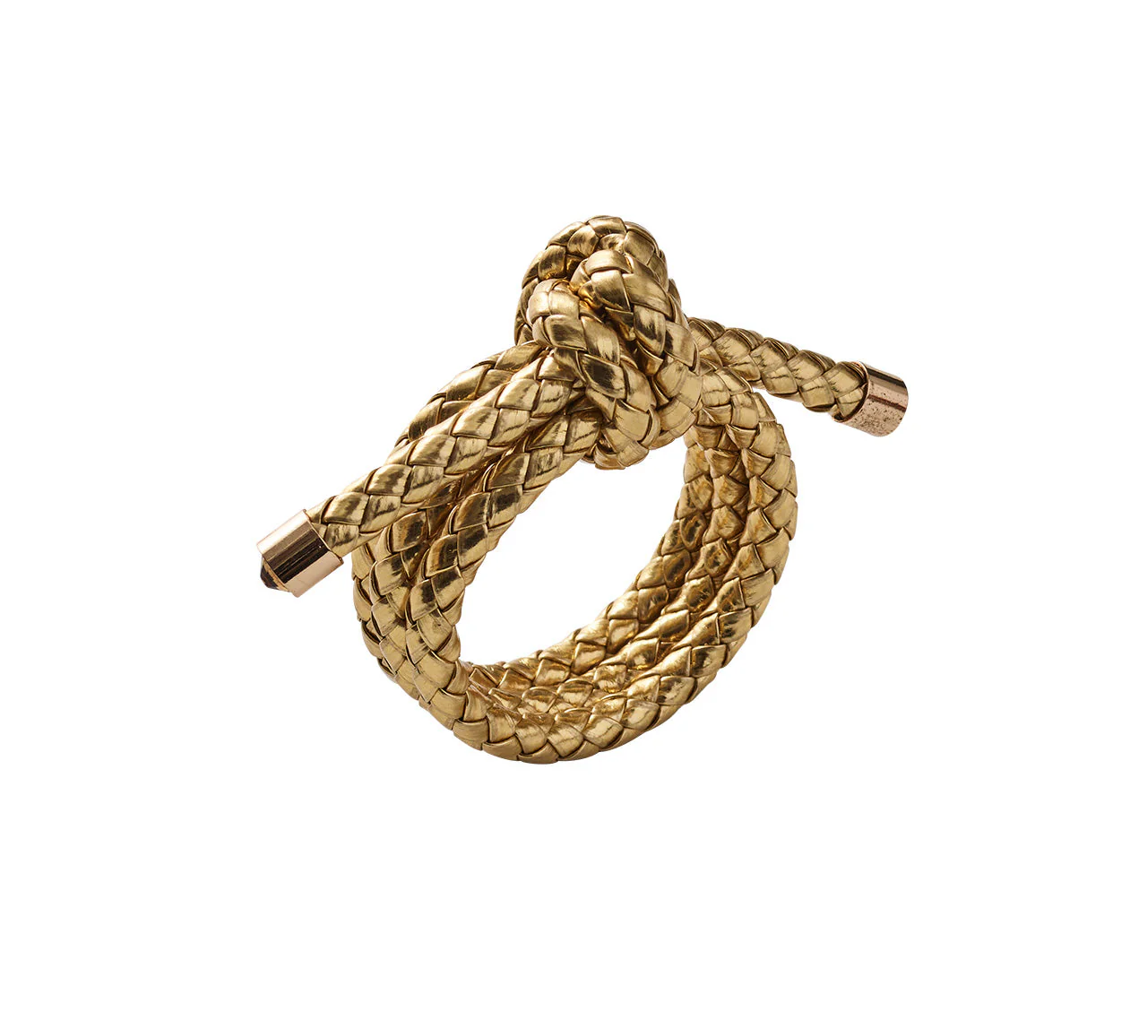 Kim Seybert Gold Rope Knot Napkin Ring - Image 2