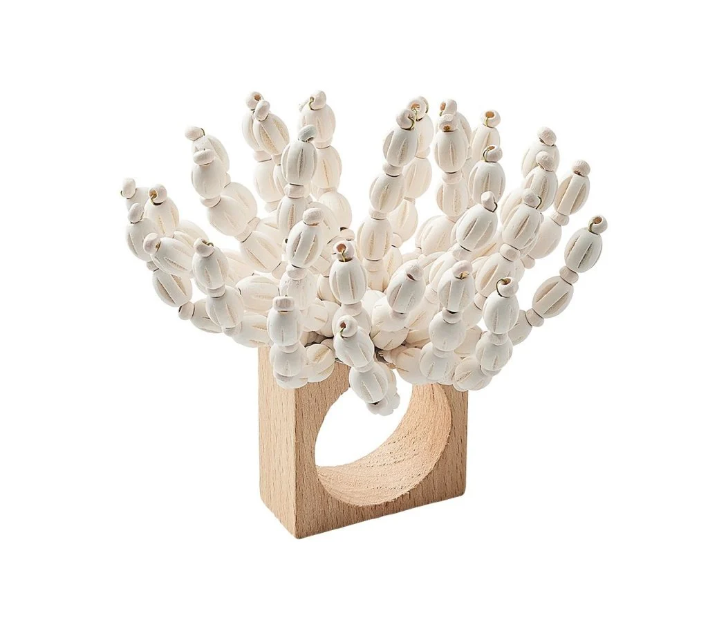 Kim Seybert Reed White Napkin Ring