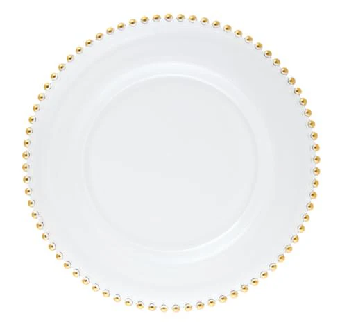 Le Coq Porcelaine Helios Gold Beaded Charger