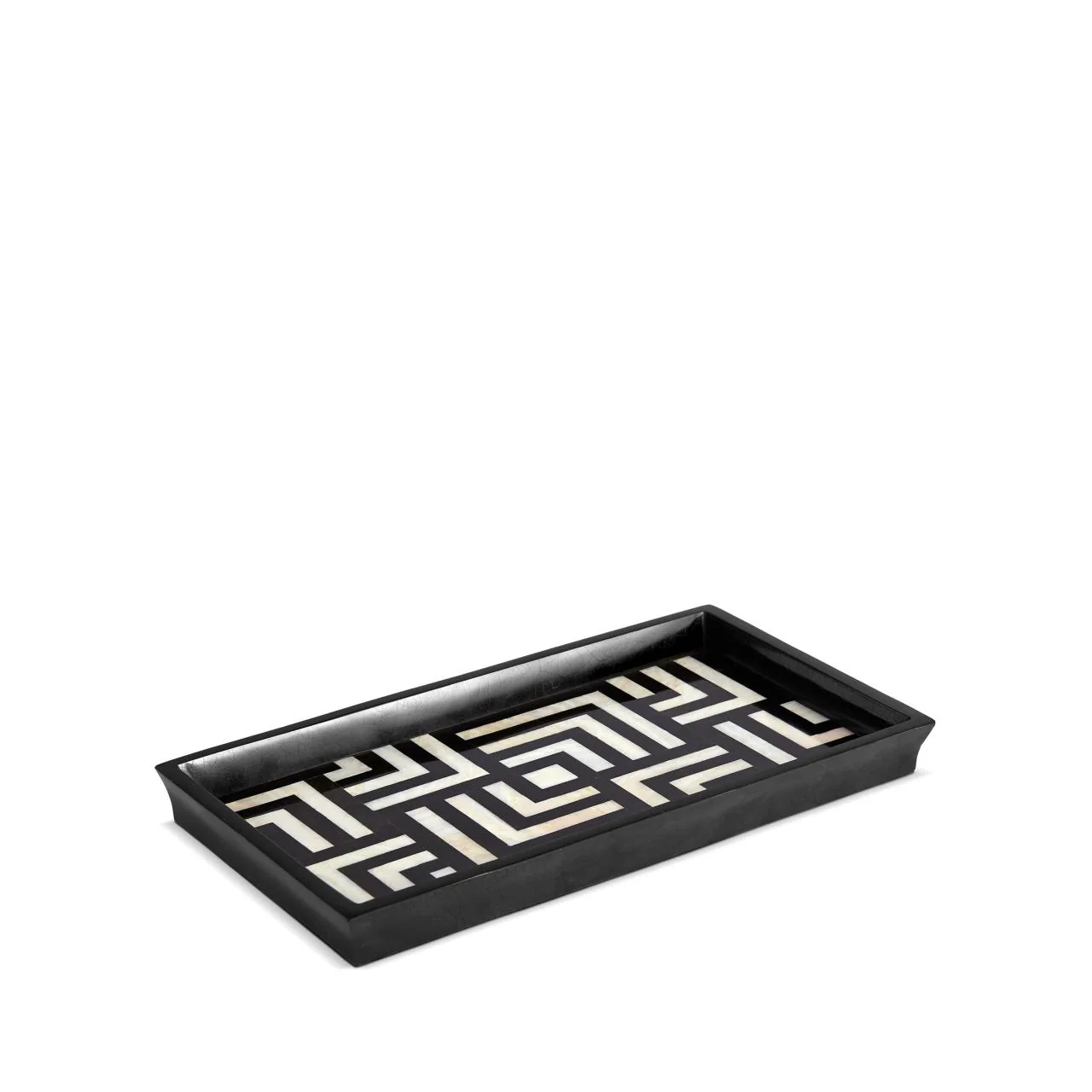 L'Objet Dedale Black & White Small Tray