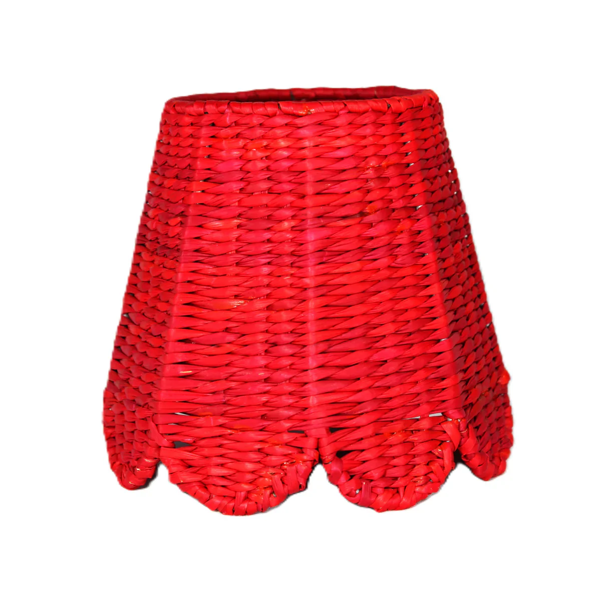 Maison Maison Red Scallop Seagrass Lampshade
