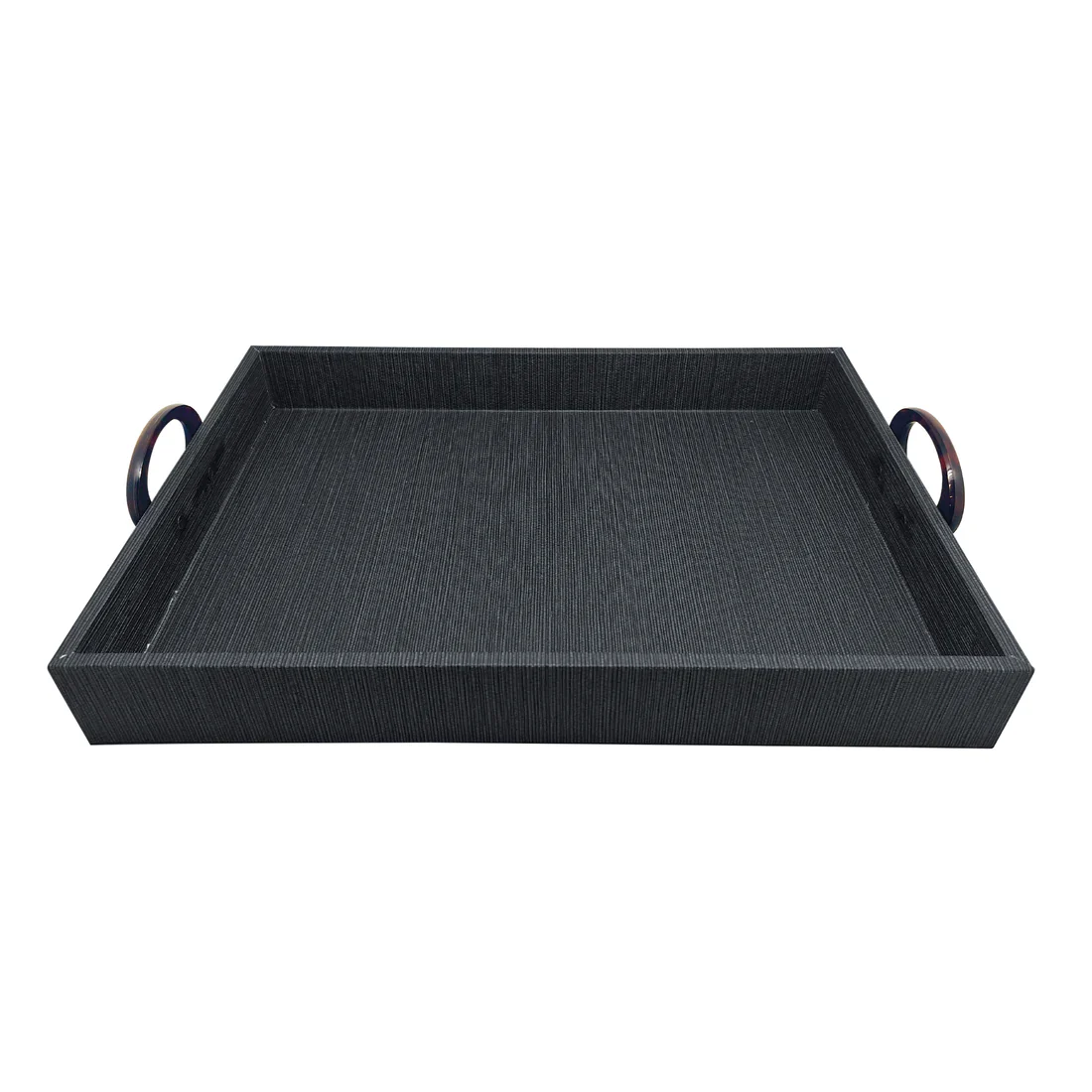 Mariposa Large Midnight Tray with Tortoise Handles