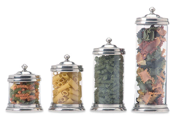 Match Pewter Medium Glass Canister