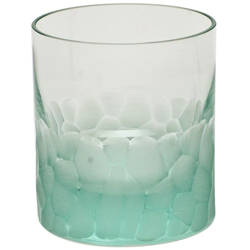 Moser Crystal Pebbles Beryl Double Old Fashioned